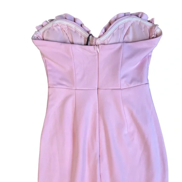 NWT Hello Molly Pink Mermaid Muse Strapless Midi Dress Size 4 *Sold Out Online - Picture 9 of 13